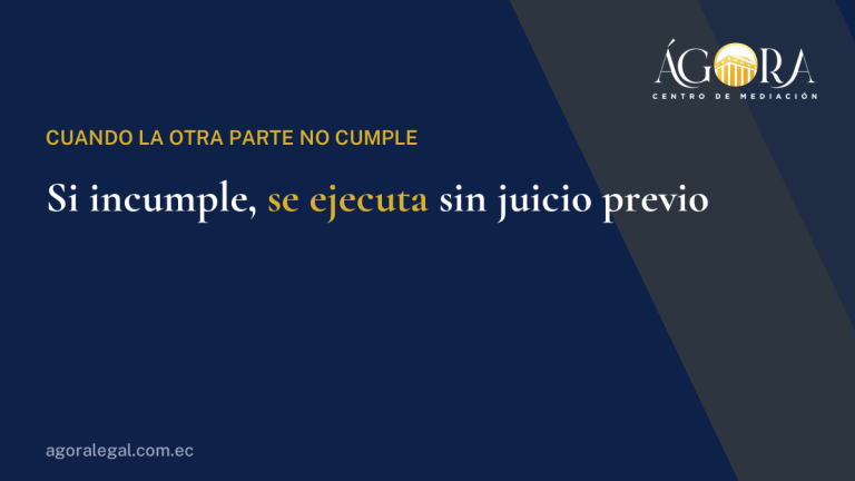 Cómo se ejecuta un acta de mediación si la otra parte incumple